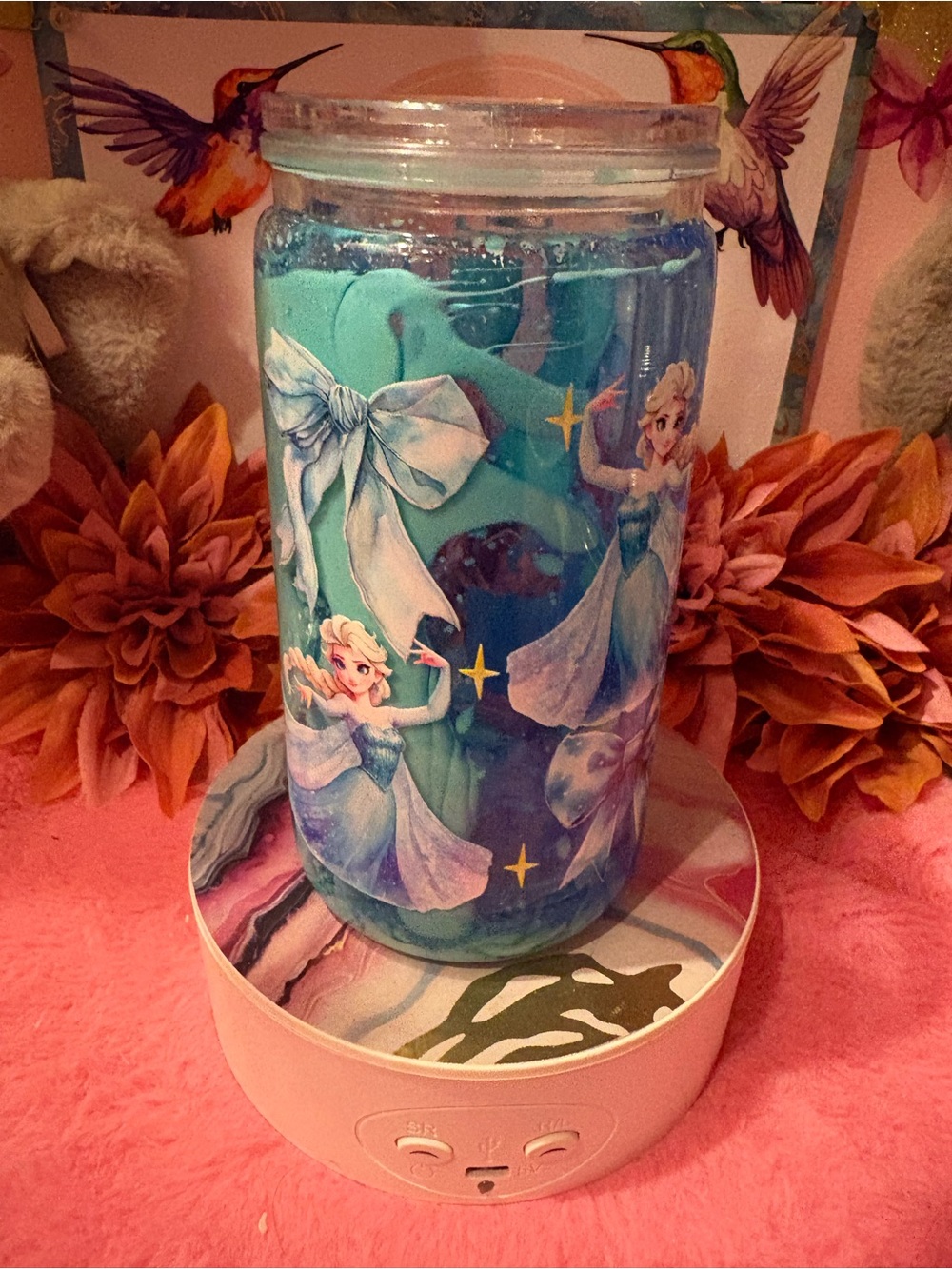 Children's Blue Frozen-Themed Decorative Jar
